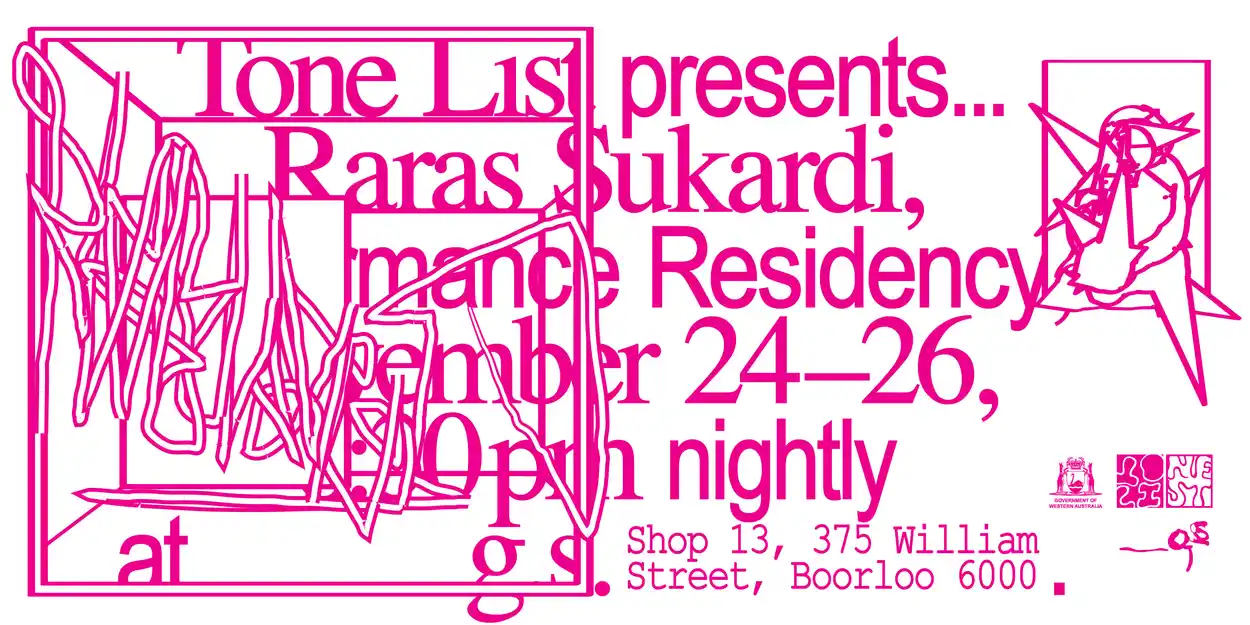 Tone List presents Raras Sukardi Performance Residency