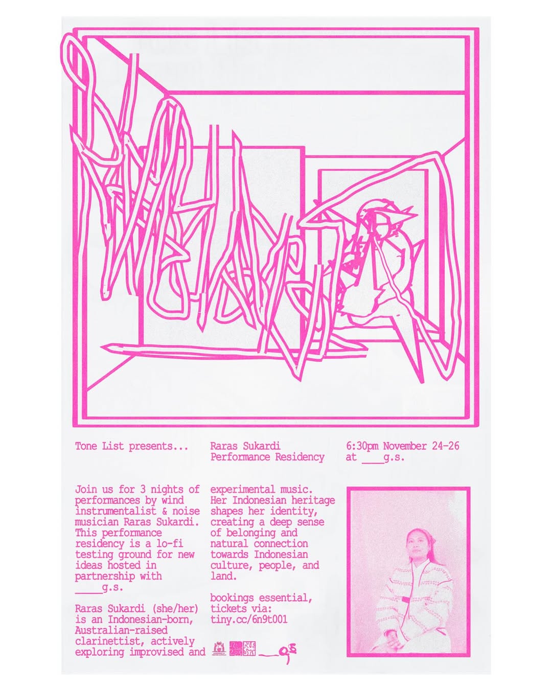 Tone List presents Raras Sukardi Performance Residency