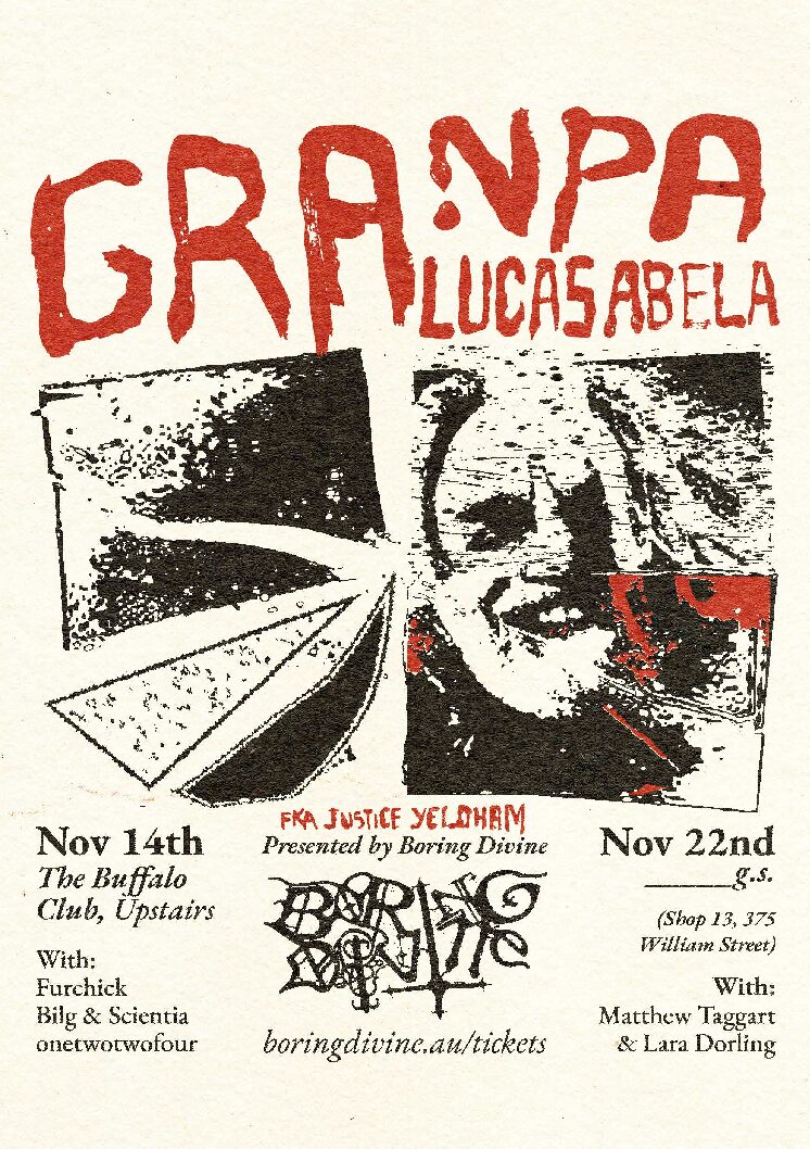 Boring Divine presents Lucas Abela, with Matthew Taggart & Lara Dorling